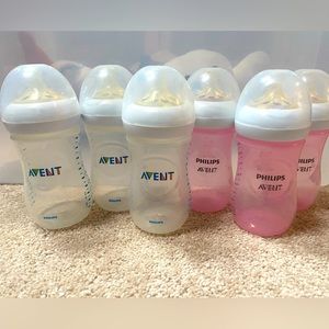 Phillips Avent 9 oz bottles - lot of 6